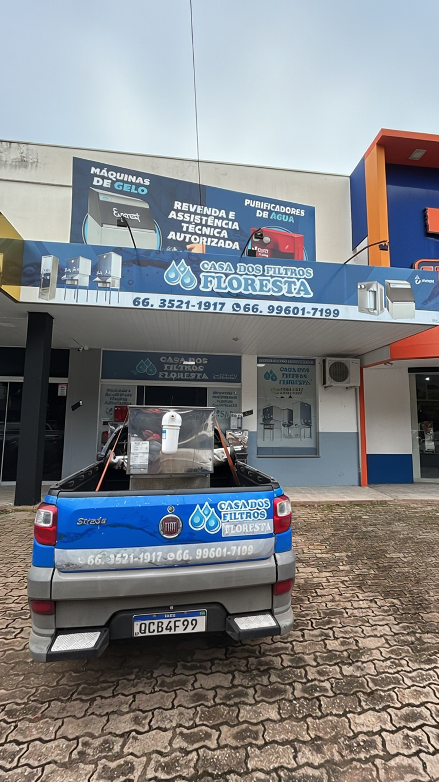 Fachada da Casa dos Filtros Floresta em Alta Floresta